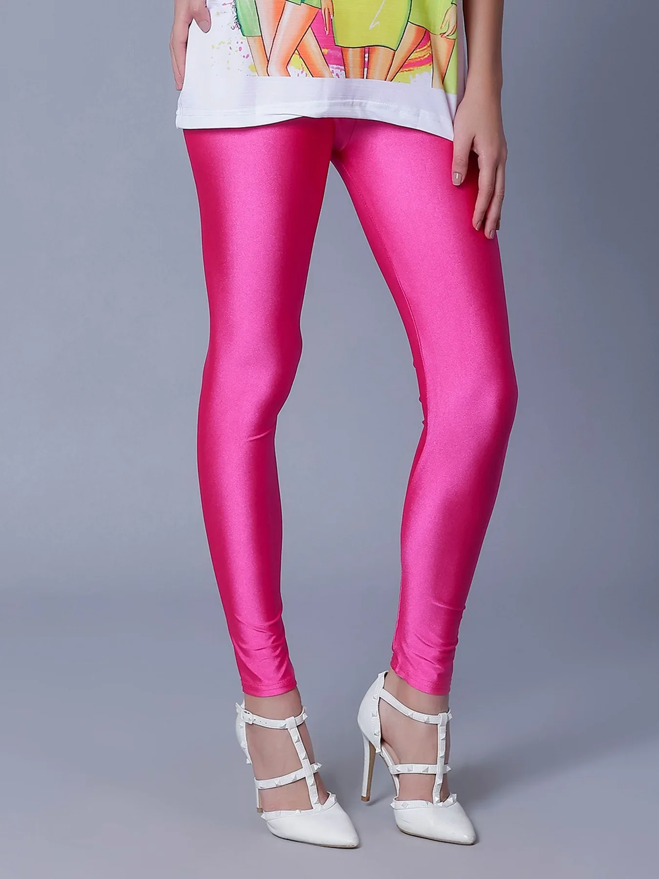Skinny Fit Shiny Leggings - Image 8