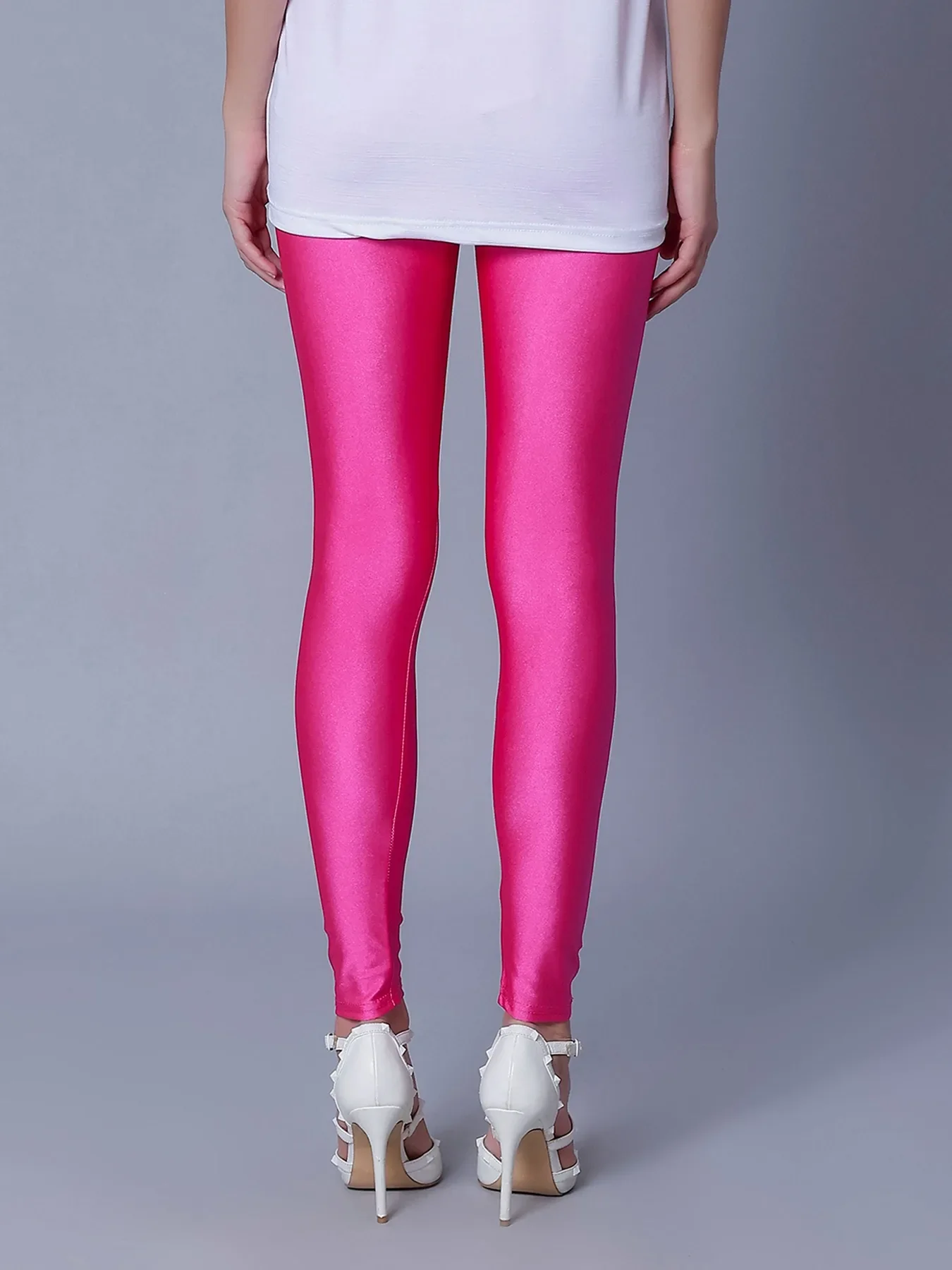 Skinny Fit Shiny Leggings - Image 9