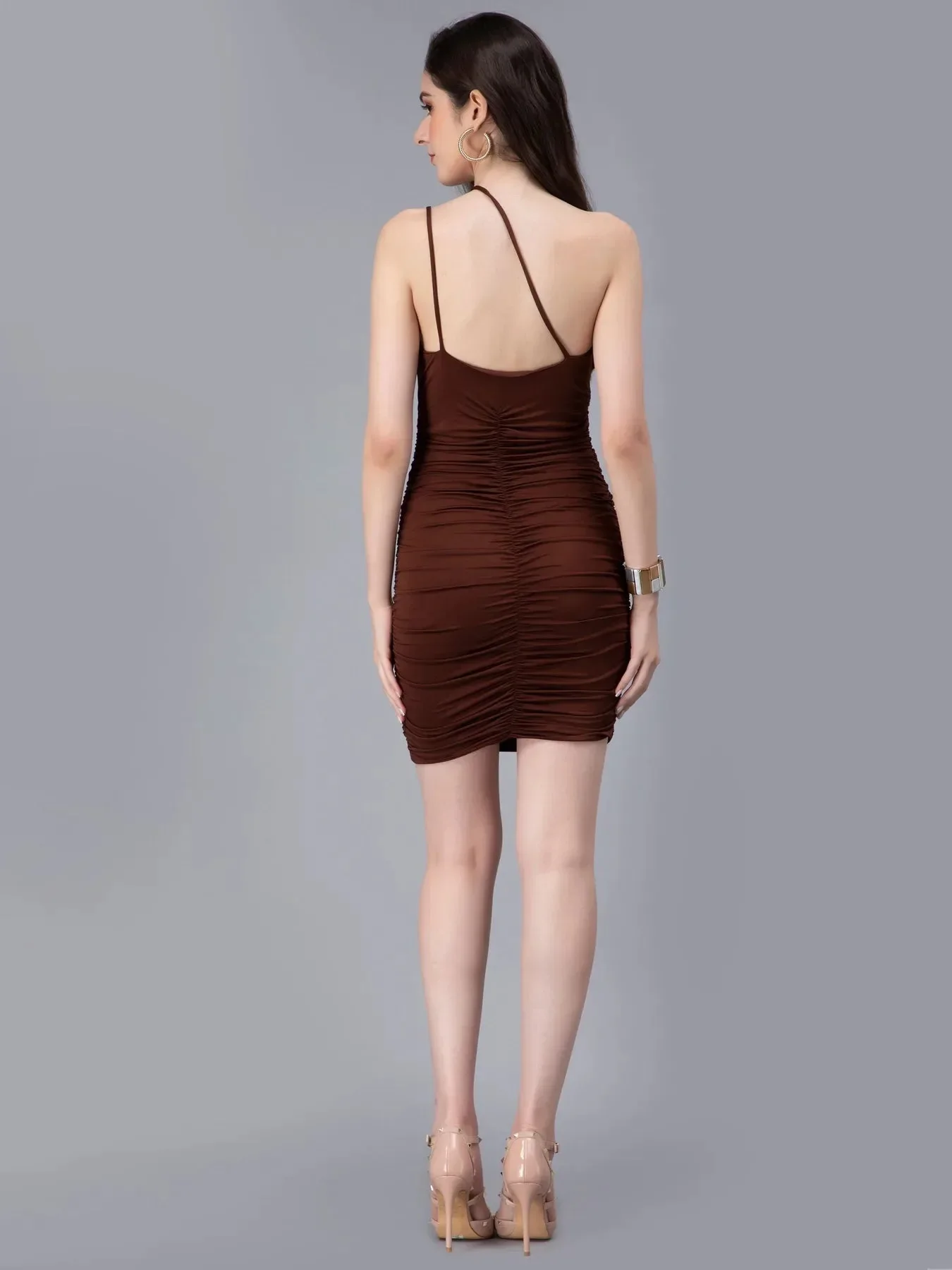 Strappy Dress With Ruching - Image 4