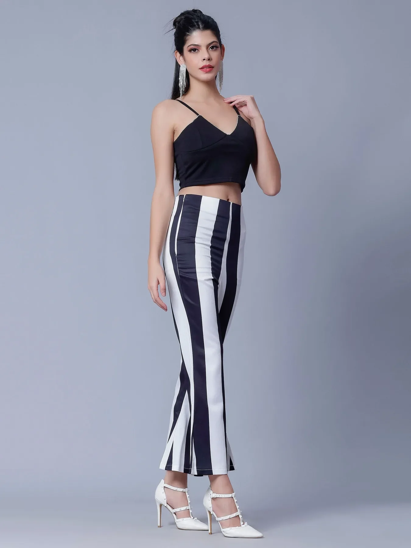 Strappy Rhinestone Detail Two Piece Set - Image 4