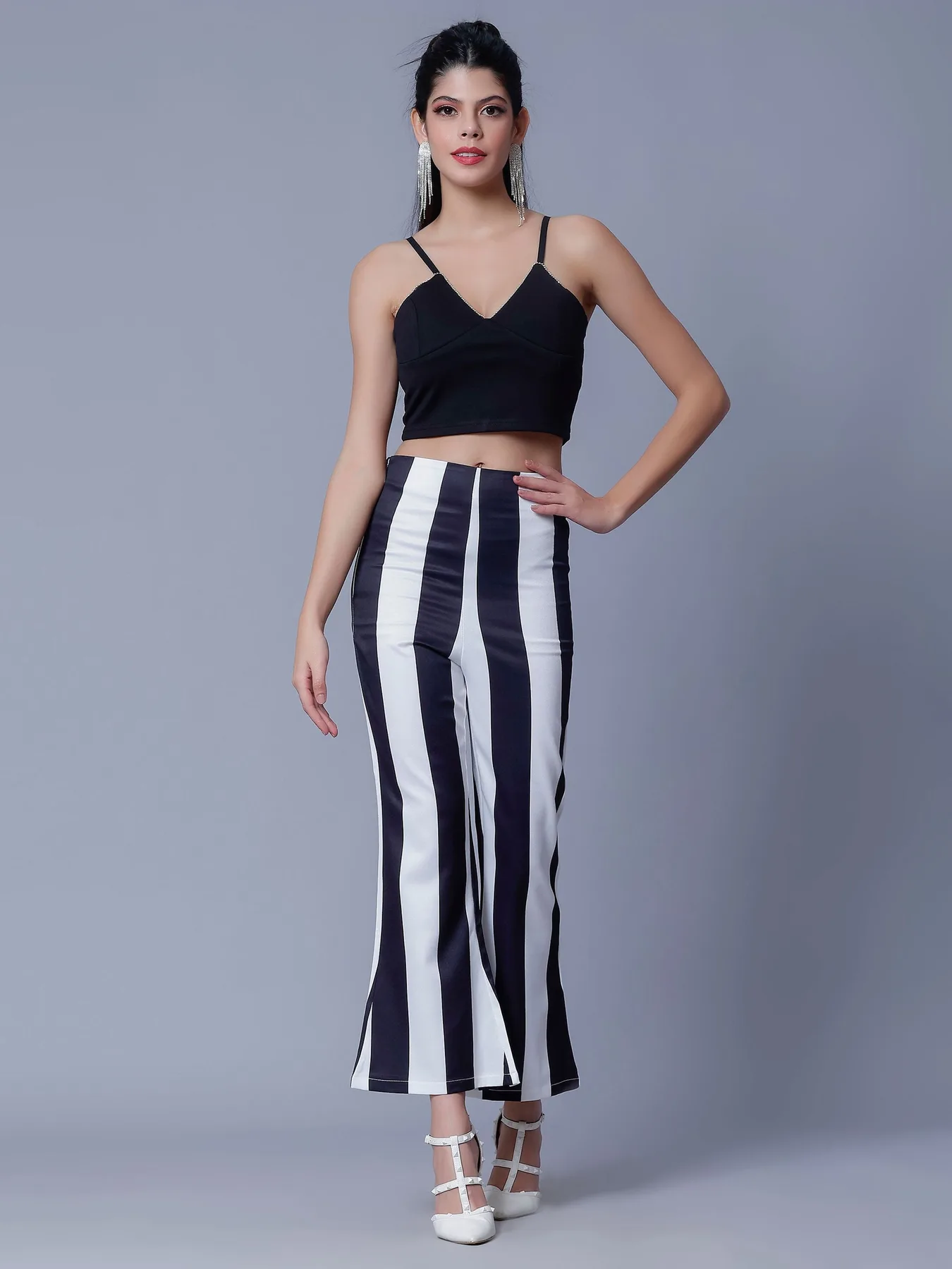 Strappy Rhinestone Detail Two Piece Set - Image 5