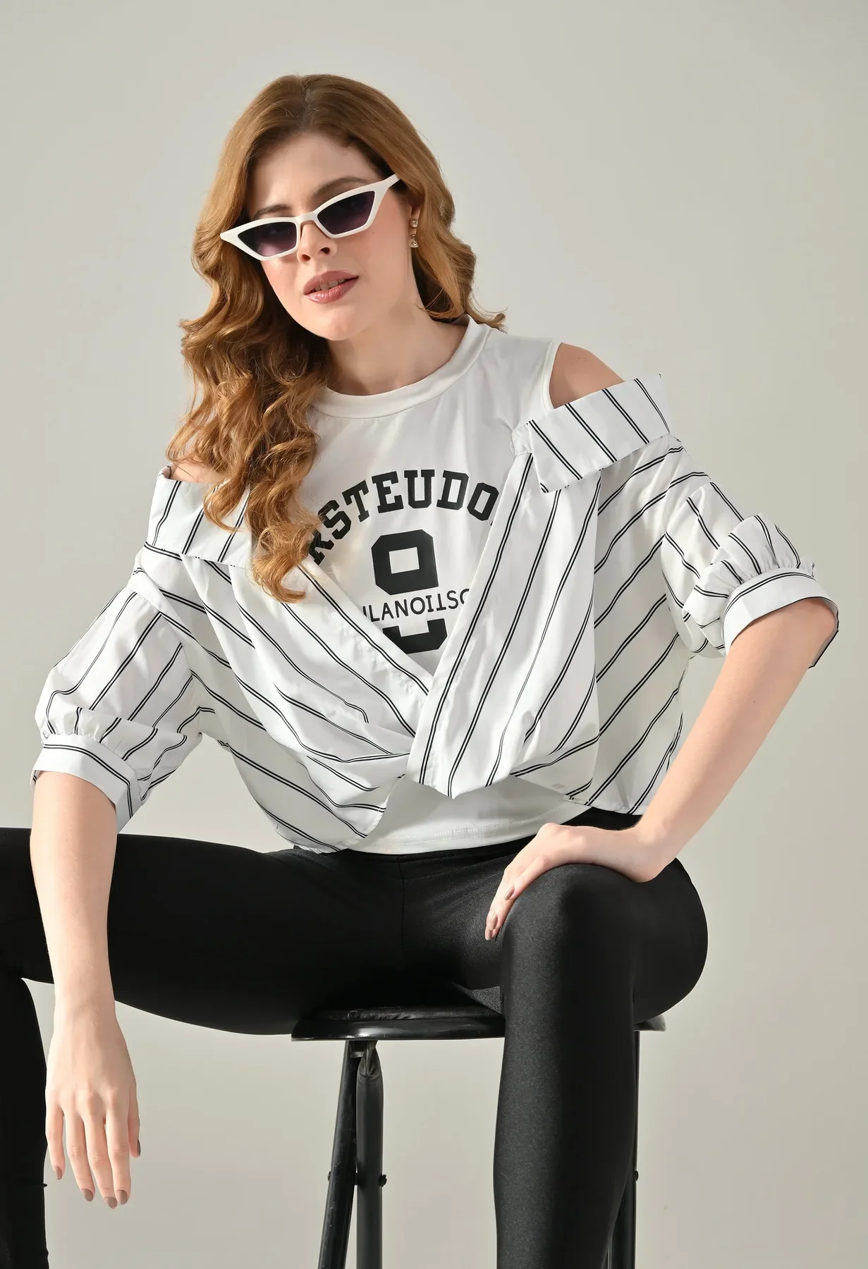 Striped Fusion Tee - Image 11