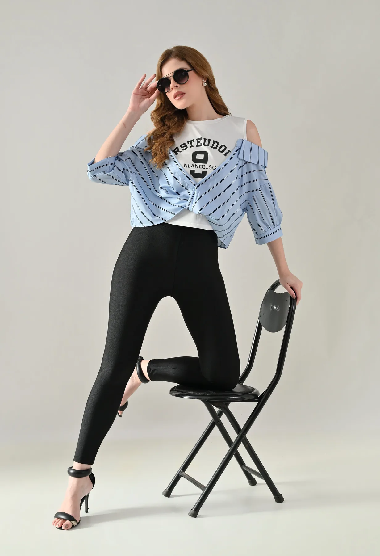 Striped Fusion Tee - Image 4