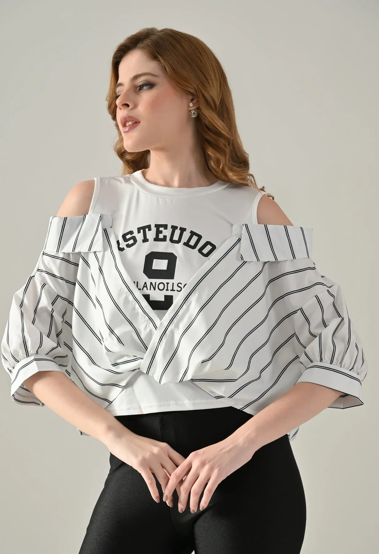 Striped Fusion Tee - Image 7