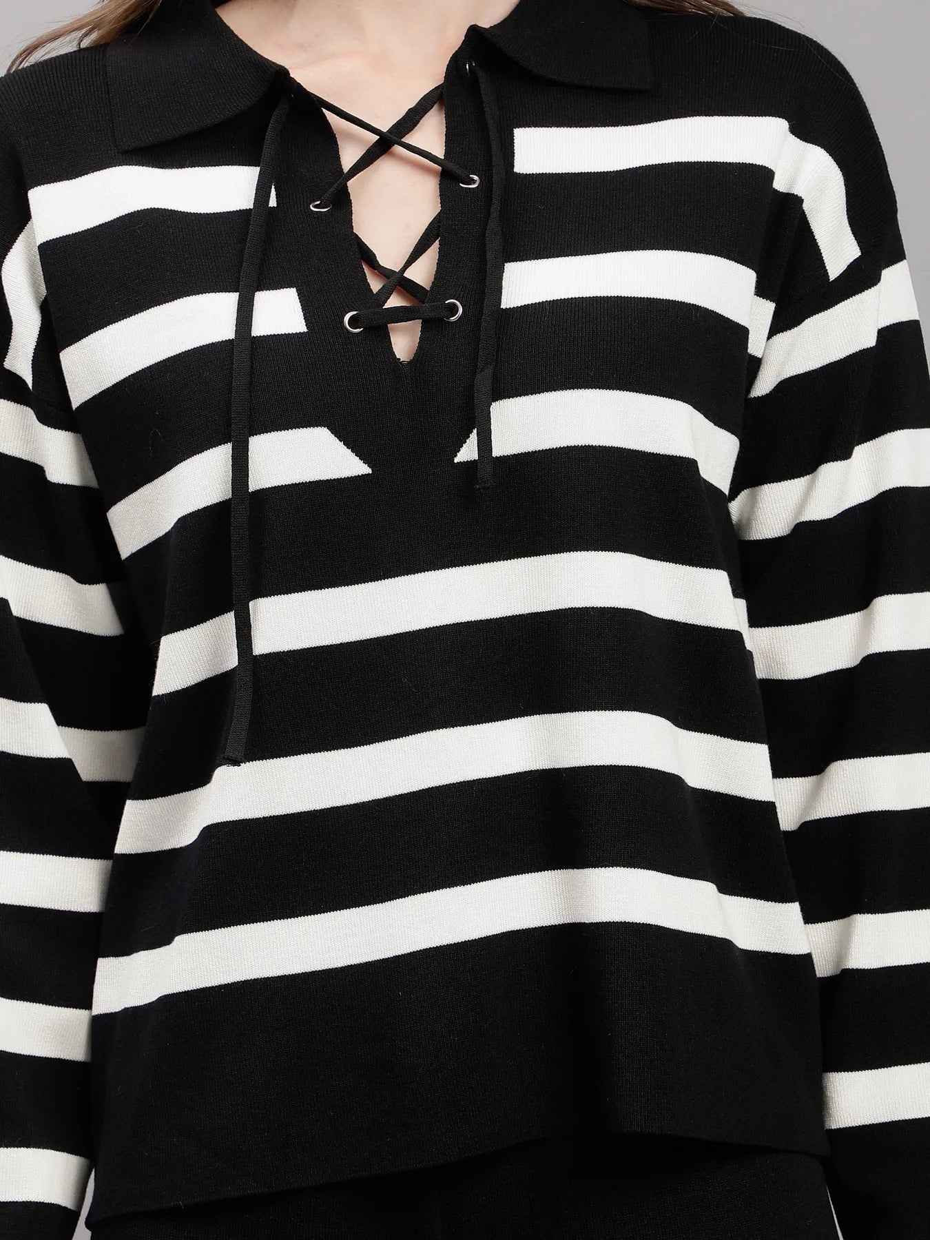 Striped Knitted Two Piece Set - Image 12