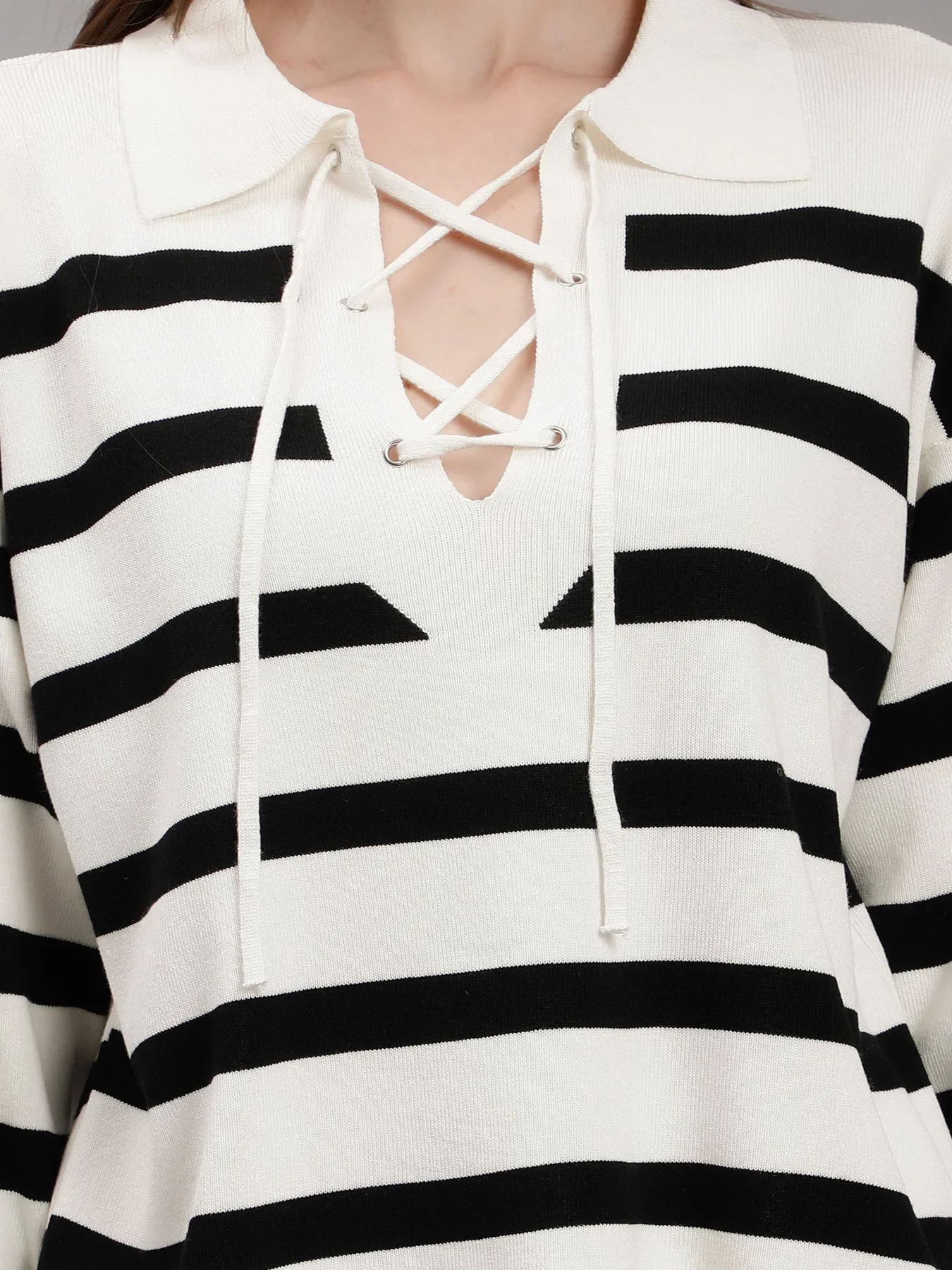 Striped Knitted Two Piece Set - Image 4