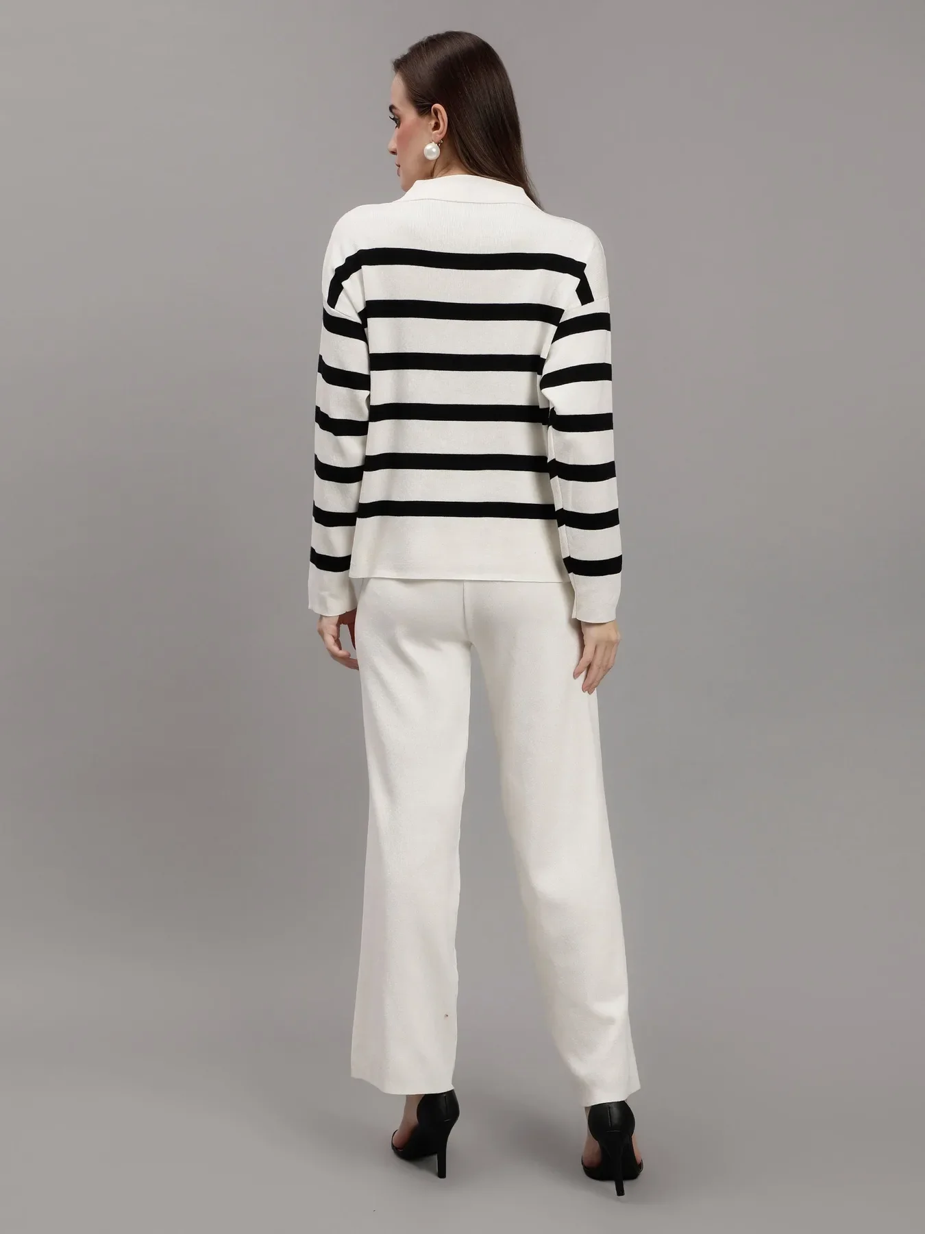 Striped Knitted Two Piece Set - Image 5