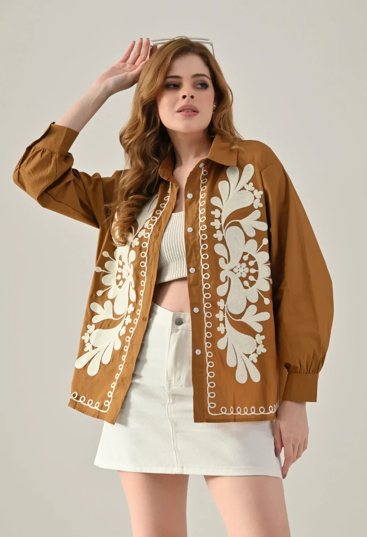 Threadwork Embroidered Shirt - Image 11