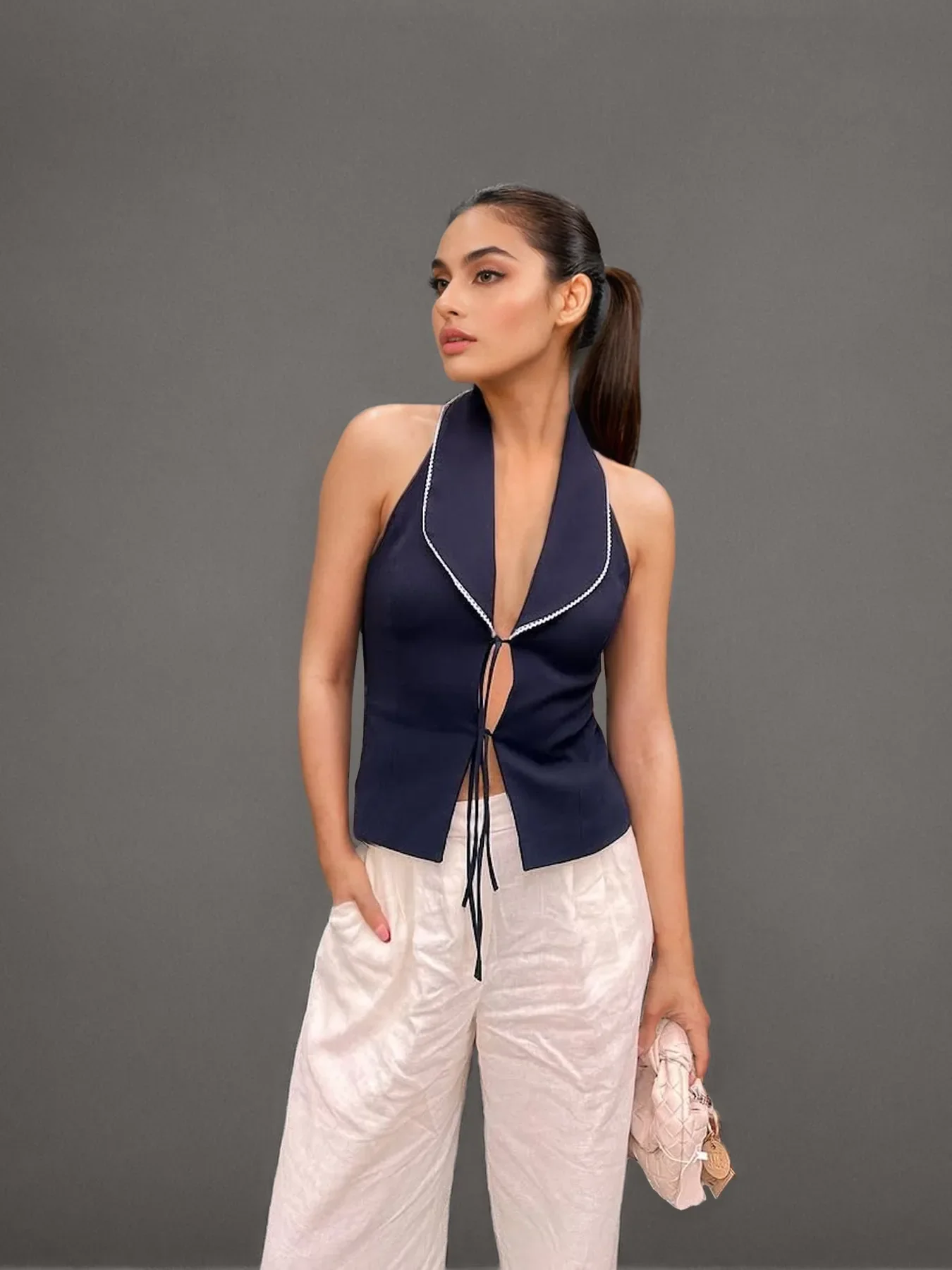 Tied Halter Top - Image 3