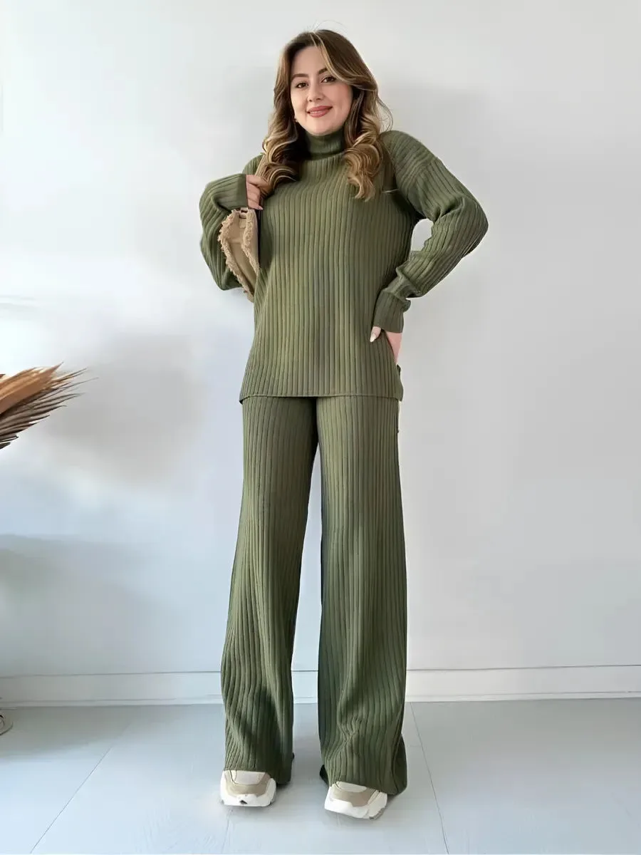 Warm Knitted Two Piece Set - Image 10