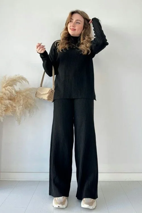 Warm Knitted Two Piece Set - Image 3